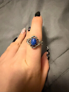 Lapis Lazuli Sterling Silver Ring Like New